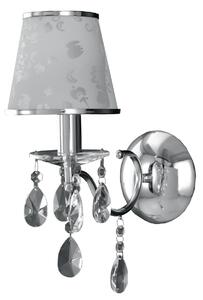 Applique con cristalli a goccia cromata 40 watt e14 - Gt Luce