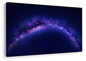 Quadro su tela – Galassia viola nel cielo notturno
