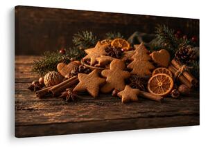 Quadro su tela – Biscotti di Natale alla cannella