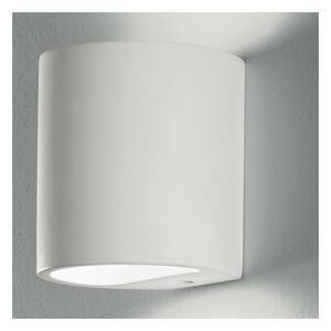 Applique gesso cilindrica doppio raggio di luce lampada verniciabile g9 - Gt Luce