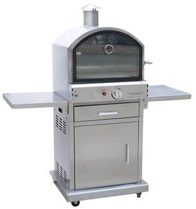 Forno Pizza e Barbecue a Gas GPL da Esterno con Ripiani in Acciaio Kraus Crono