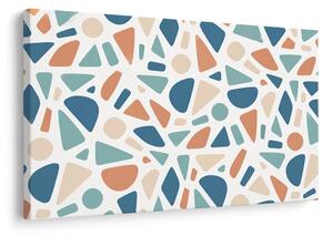 Quadro su tela – Terrazzo pastello nei toni blu