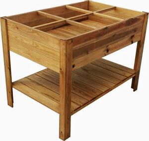 Letto per Orto Fioriera Rialzato 120x80x88 cm in Legno