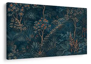 Quadro su tela – Giardino tropicale notturno con fiori