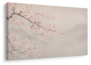 Quadro su tela – Ramo di sakura delicato nella nebbia