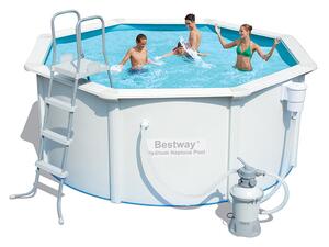 Piscina Fuori Terra Rotonda H122x305cm con Pompa e Scaletta Bestway Steel Wall Pools