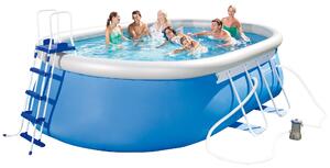 Piscina Gonfiabile Autoportante Ovale 549x366x122cm Bestway Fast Set 56461