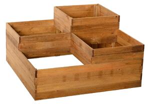 Letto per Orto Fioriera Rialzato 90x90x46 cm in Legno