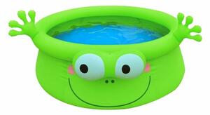 Piscina Fuori Terra Gonfiabile Autoportante per Bambini 175x62cm Jilong Rana Verde