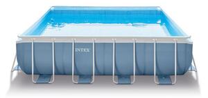 Piscina Fuori Terra Quadrata H107x427x427cm con Pompa Scaletta e Teli Intex Prism Frame