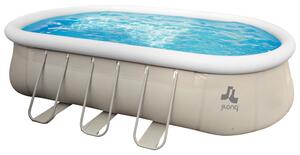 Piscina Fuori Terra Ovale 610x360x122cm Jilong Grigia