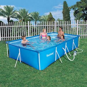 Piscina Fuori Terra H81x400x211cm con Pompa a Filtro Bestway Splash Frame