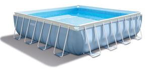Piscina Fuori Terra Quadrata H122x488x488cm con Pompa Scaletta e Teli Intex Prism Frame