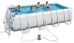 Piscina Rettangolare Fuori Terra 488X274X122 Cm Bestway Power Steel Frame 56481