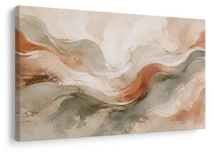 Quadro su tela – Linee beige in movimento