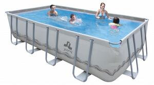 Piscina Fuori Terra Rettangolare 549x305x122cm Jilong Grigia