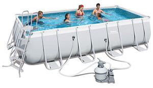 Piscina Rettangolare Fuori Terra 549X274X122 Cm Bestway Power Steel Frame 56466