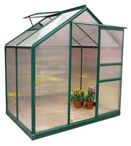 Serra da Giardino in Alluminio e Policarbonato con Finestra H201x190x132cm Taddei Flora S
