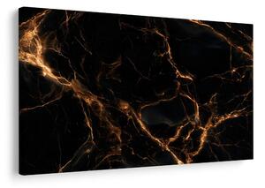 Quadro su tela – Marmo nero con oro