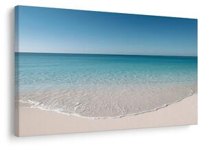 Quadro su tela – Mare turchese calmo e spiaggia