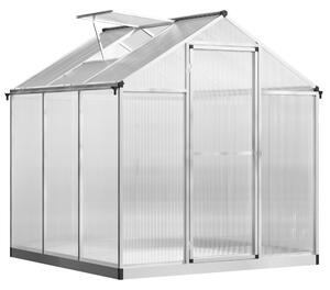 Serra da Giardino per Piante Tetto Apribile e Porta scorrevole Trasparente 182x190x195 cm