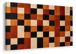 Quadro su tela – Mosaico astratto dai toni caldi