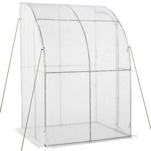 Serra da Giardino a Parete 143x118x212 cm in Polietilene Bianco