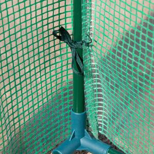 Serra da Giardino 100x50x150 cm in Acciaio e PE Verde