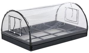 Mini Serra da Giardino Balcone 120x79x53 cm in PVC Trasparente