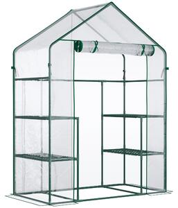 Serra da Giardino 142x73x195 cm Impermeabile e Anti UV Verde