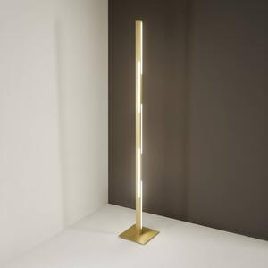 Fabas Luce Piantana LED Ling, ottone, altezza 165 cm, dimmerabile, metallo
