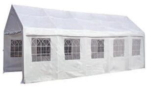 Tendostruttura da Giardino in Acciaio 6x12m Becker Carport Garage Bianco