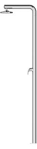 Doccia da Giardino Miscelatore ATI Docce Stilo-M Inox Anodizzato