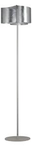 Piantana lampada da terra 60w 3xe27 argento create - Gt Luce