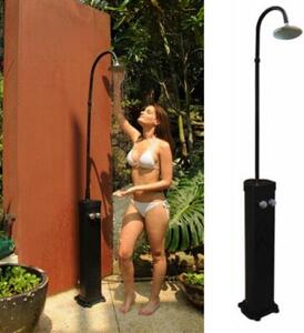 Doccia Solare da Giardino in Plastica con Rubinetto Acqua Calda/Fredda Kokido