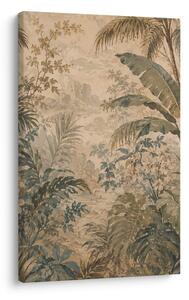 Quadro su tela – Oasi di palme con fiori