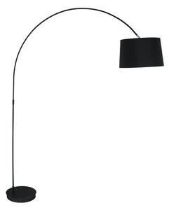 Lampada da terra piantana ad arco nera 60 watt e27 - Gt Luce