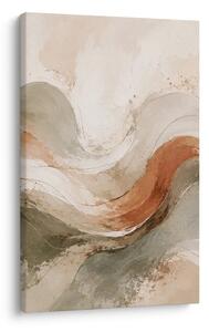 Quadro su tela – Curve armoniose nei toni della terra