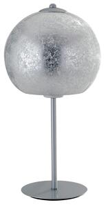 Lampada da tavolo 60w e27 argento glam - Gt Luce