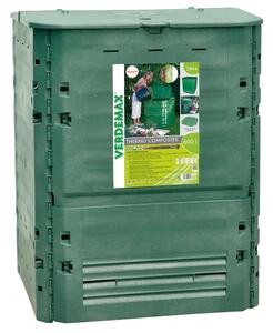 Compostiera da Giardino 600L 80x80xH104cm Rama Thermo-King Verde
