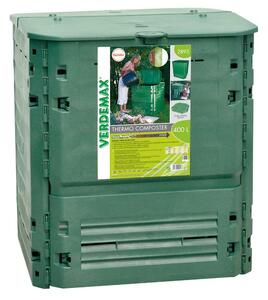 Compostiera da Giardino 400L 74x74xH84cm Rama Thermo-King Verde