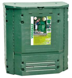 Compostiera da Giardino 900L 100x100xH100cm Rama Thermo-King Verde