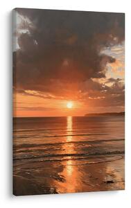 Quadro su tela – Cielo drammatico sulla costa