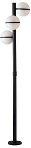 Palo luce per esterno 3x60w e27 nero orb - Gt Luce