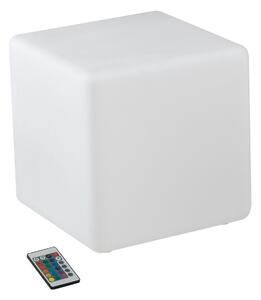 Lume da giardino geco cubo bianco a led rgb dimmerabile cambia colore dm 30 cm - Gt Luce