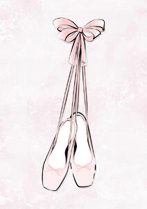 Illustrazione Ballet Shoes, Martina Pavlova, (30 x 40 cm)