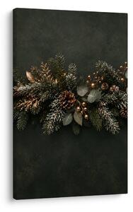 Quadro su tela – Rami festivi con bacche dorate