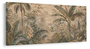 Quadro su tela – Vegetazione esotica in stile vintage