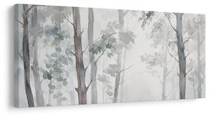 Quadro su tela – Delicata foschia tra gli alberi