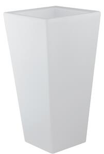 Lampada vaso da giardino geco bianco a led rgb dimmerabile cambia colore 38x38 cm altezza 90 cm - Gt Luce